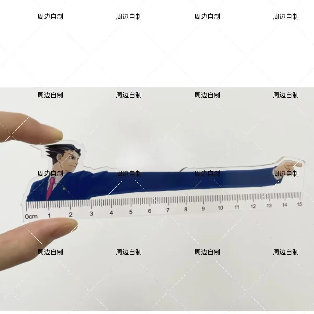 

Ace Attorney Phoenix Wright Anime Acrylic Straightedge Stationery Ruler Cosplay Cartoon Decorate Collect Gift