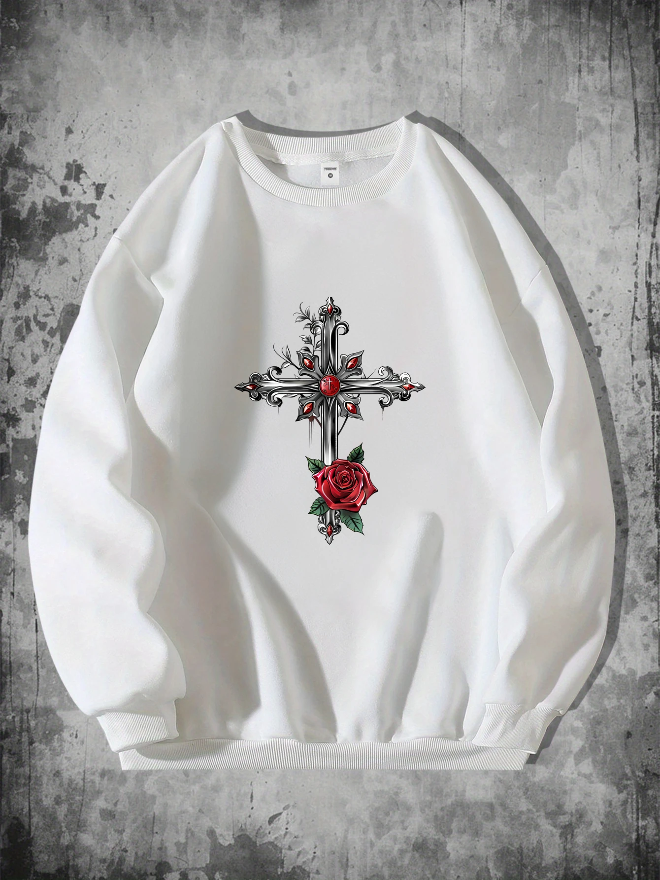 

Мужская толстовка High Street Спортивная одежда мужская осень Топ с длинными рукавами Розовый дизайн Пуловер с графическим принтом Oversize Спортивная пара