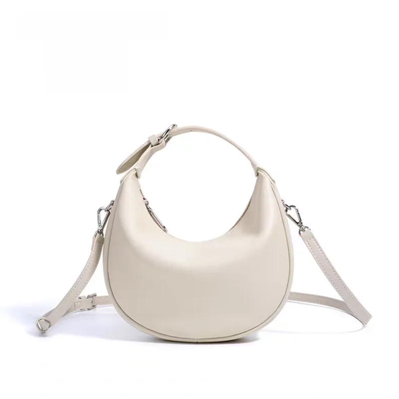 

2025 New Classic f-Moon aped Handbag Korean Sle Commuter Women's Bag Single oulder Crossbody Bag Soft Leather Purse