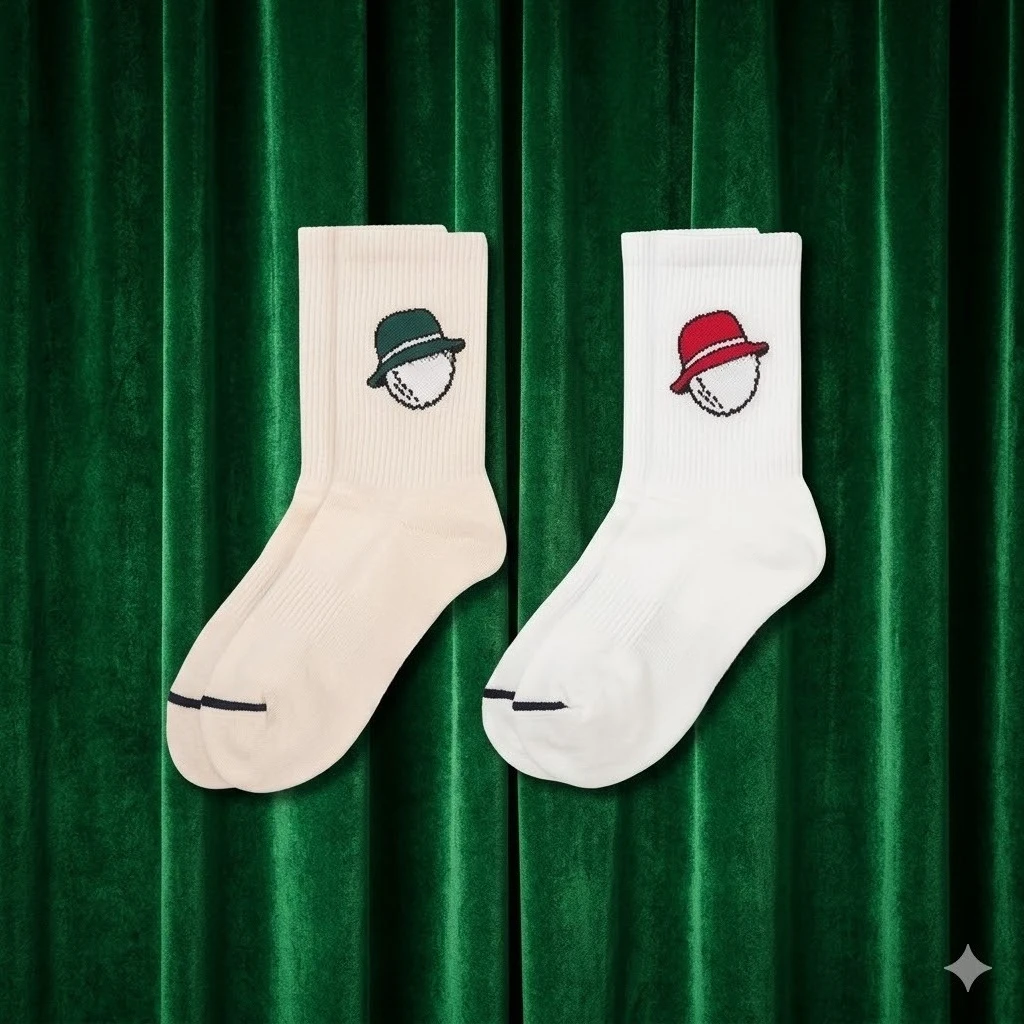 Luxury Cotton Golf Socks Men Women Crew Mid-Tube Sport Socks Trendy Retro Street Athletic Sweat-Absorbing Tennis Socks view 4