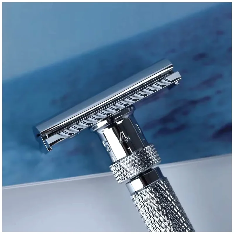 YAQI The Final Cut Chrome Color Adjustable Safety Razor 77mm Handle Length And 12mm Handle Diameter For Boyfriend's Gift
