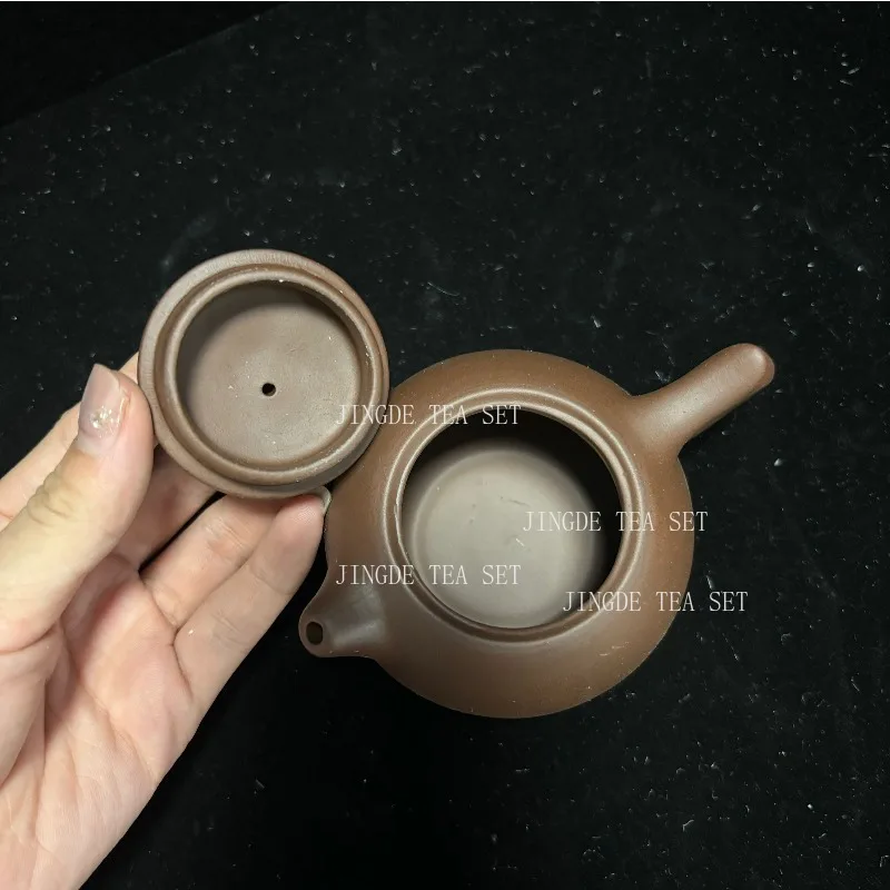 Chinese Yixing Purple Clay Tea Pot Hand Made Pot Dahongpao Mud Tea Set Xishi Teapot Custom Gifts Authentic 120ml