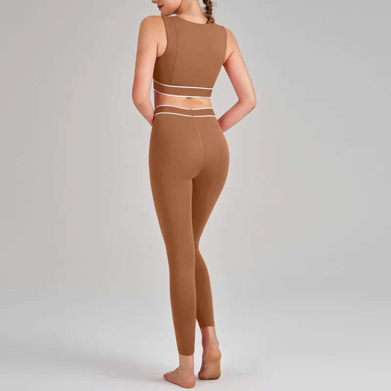 2 Piece Sports Bra Yoga Sets for Women Workout Suit Sports Outfit Gym Clothing Fitness Tights