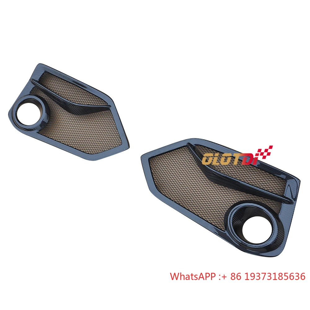 JS Style New FRP  Front Bumper with Fog Lamp Lights Cover Flaps for Honda for Civic 10TH TYPE R FK8 Auto Tuning