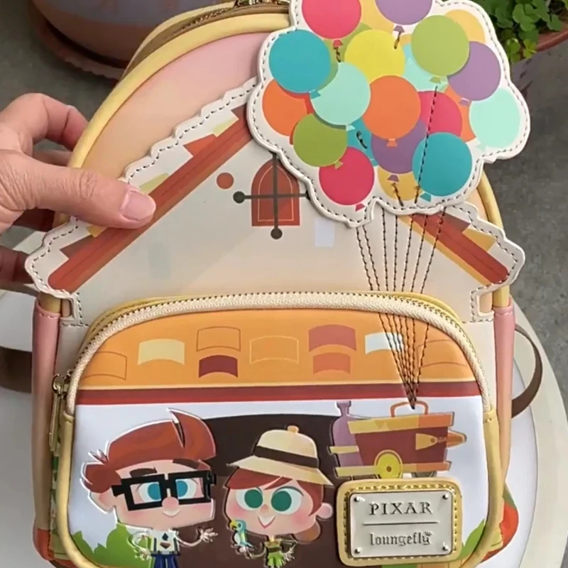

Новый рюкзак Disney Loungefly Up Movie с дизайном в виде летающих домов и воздушных шаров, модный подарок для фанатов Disney и для повседневного использования
