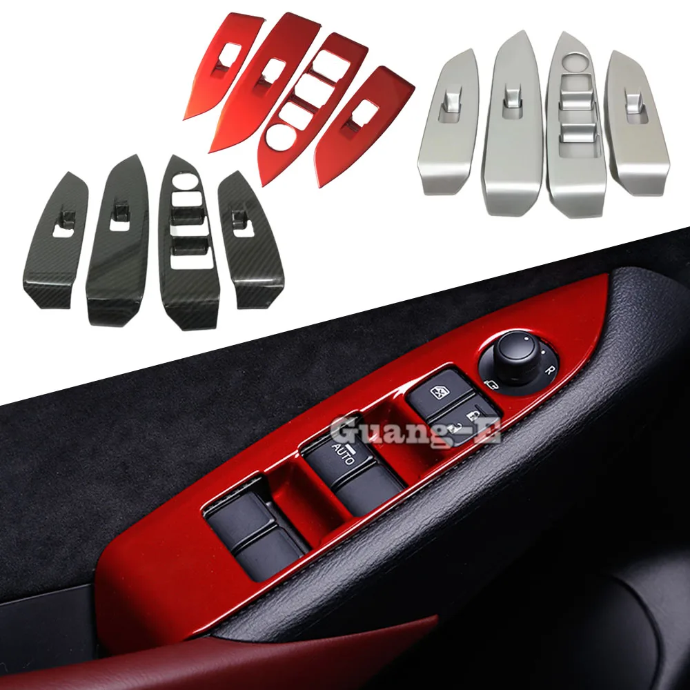 

For Mazda CX-3 CX3 2017 2018 2019 2020 2021 2022 Car Body Armrest Handrail Inner Door Window Glass Switch Panel Cover Trim Frame