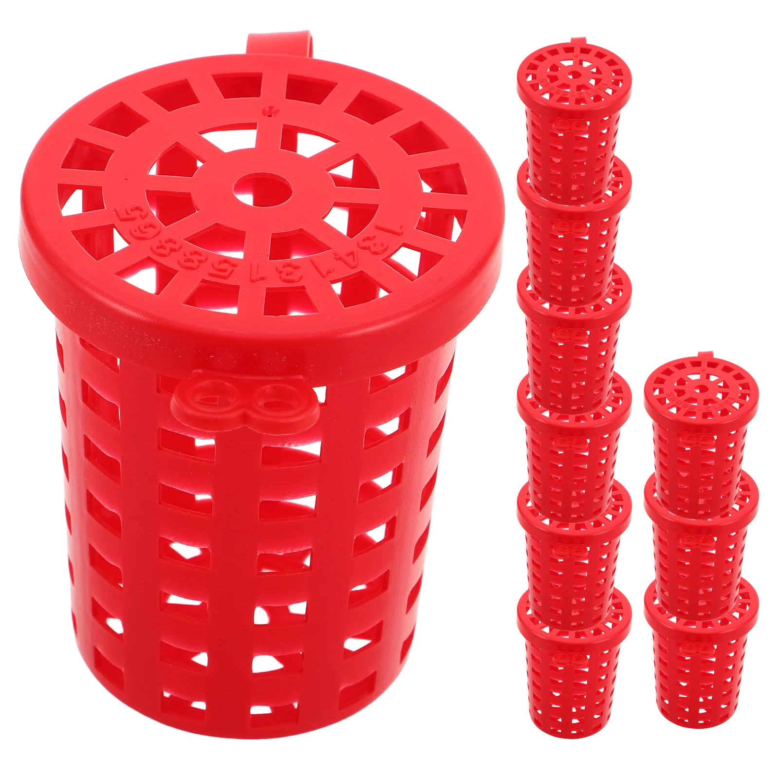 

10 Pcs Bait Cage Feeder Thrower Device Carp Fishing Basin Accessories