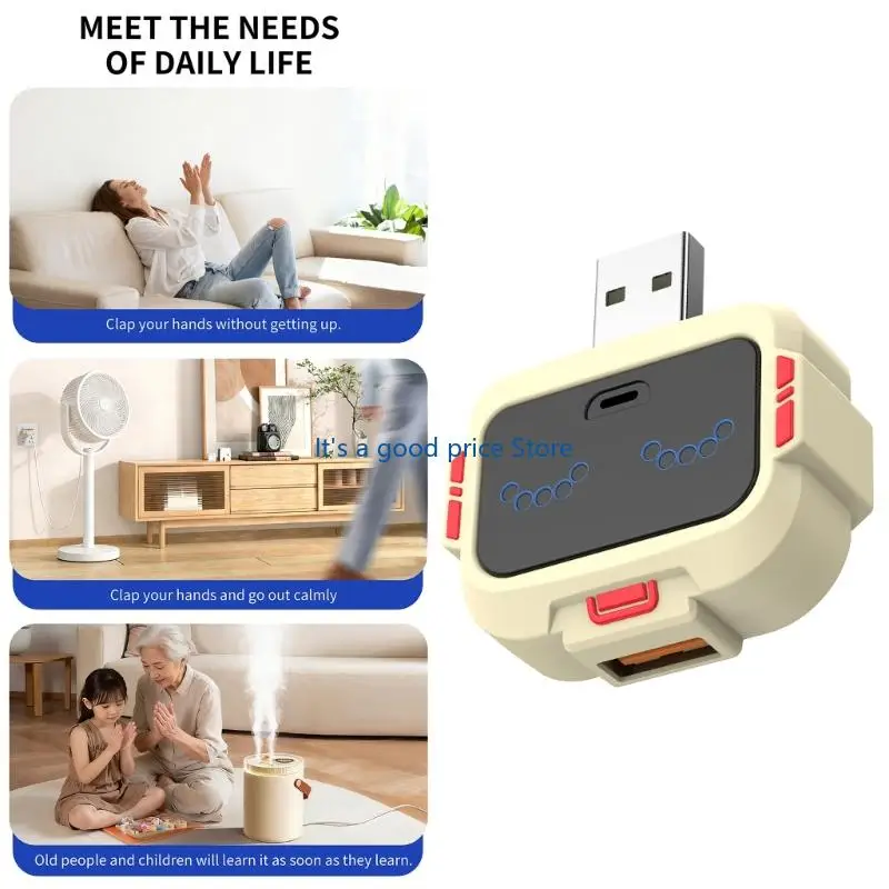  Easy Operation USB Sound Activated Switches Sockets For Night Lights Fan