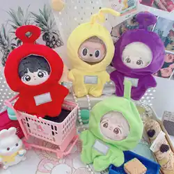 10cm Kawaii Idol Doll Clothes Cute Red Green Yellow Coat Doll Clothes Plush Cotton Doll Clothes Accessories Girls Kids Gifts