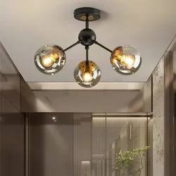 Nordic Simple Modern Single-head Ceiling Light Corridor Aisle Cloakroom Lighting Foyer Three-head Entry Lamps