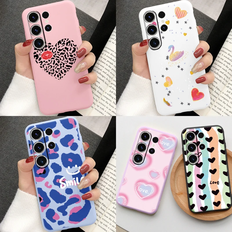 For Samsung Galaxy S25 Plus Ultra S23 Plus Ultra S24 Plus Ultra FE M35 M33 M55 F55 C55 5G Popular Butterfly Ink Wash Phone Case