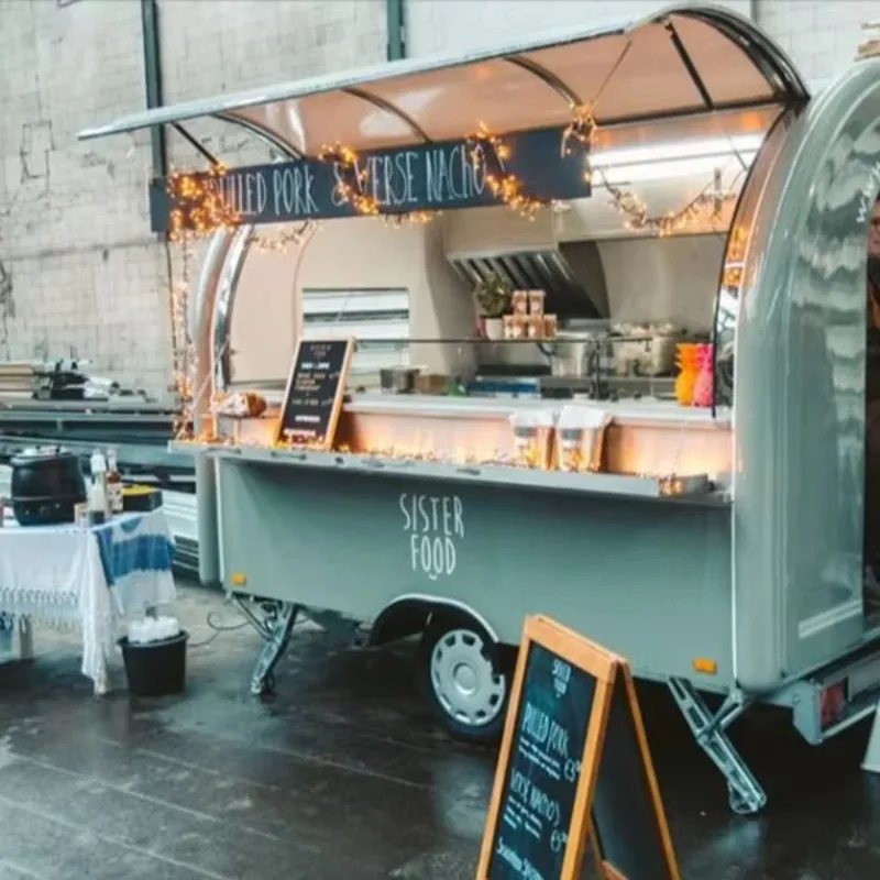 FOODLINE Customized Fully Equipped Towable Food Carts Food Truck with Full Kitchen