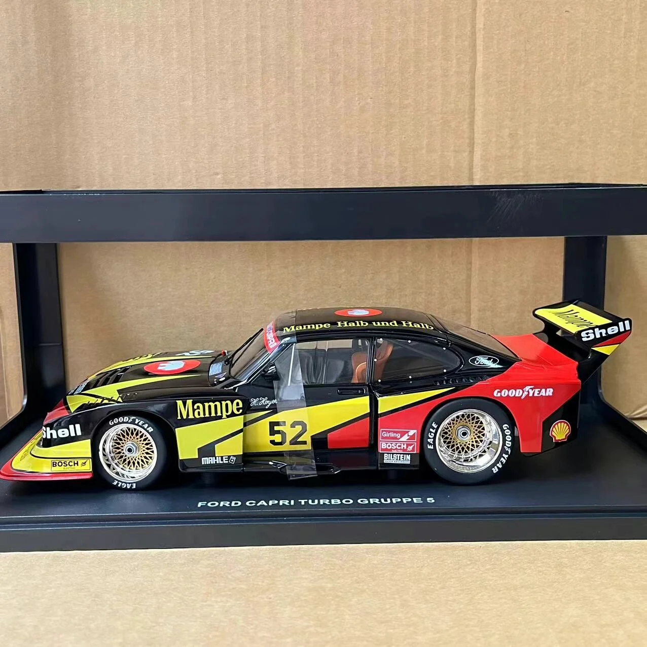 Diecast WERK83 1/18 Scale FORD CAPRI # 52 Racing H7 Alloy Car Model