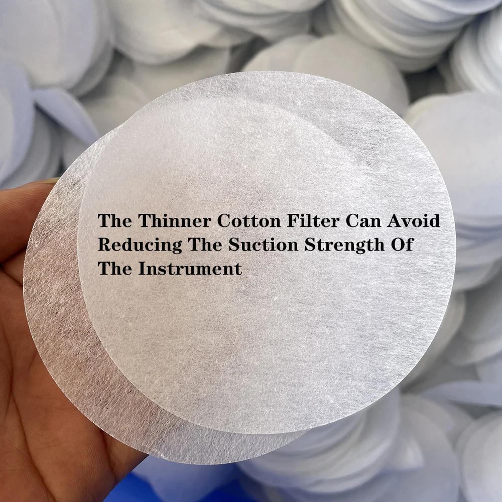 100 개/갑 미세 박피 필터 교체 스폰지 코튼 필터 블랙 헤드 제거 미용 기계에 대한 라운드 필터링 패드