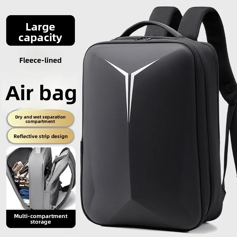 

New Anti-theft USB Waterproof Hard Case Travel Smart Laptop Man EVA Fashion Business Men's Shell Backpack Motorcycle Backpack