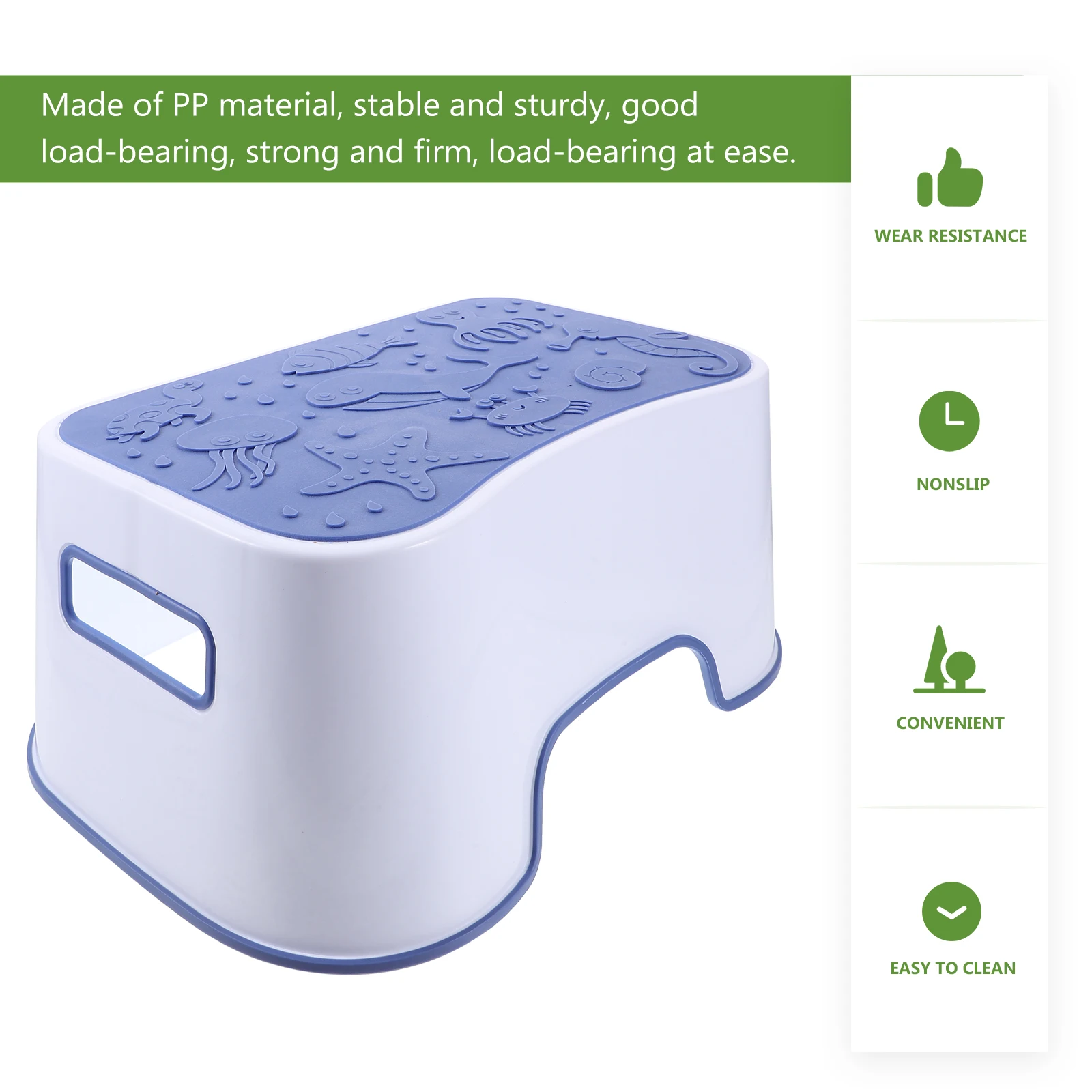 

Sturdy Plastic Toilet Step For Bathroom Strong Kids Chair Compact Space Saving Potty Stool Firm Stepping Stool For Adults
