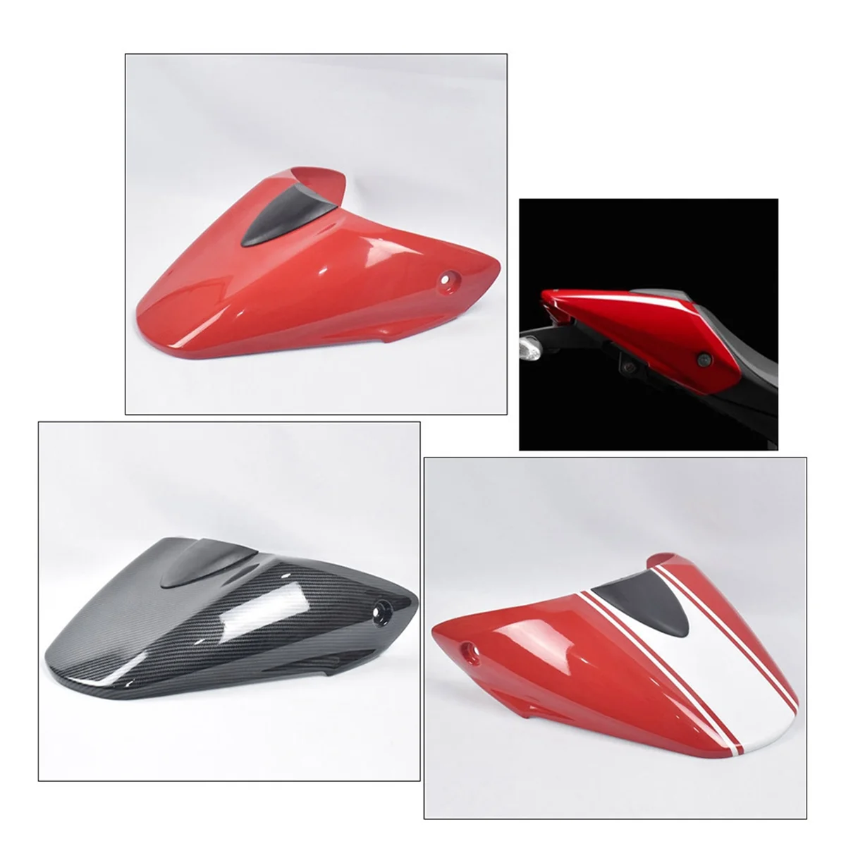 Motorcycle Rear Passenger Pillion Seat Cowl Fairing Cover Rear Hump Rear Seat Cover for Ducati Monster 795 796 1100 B