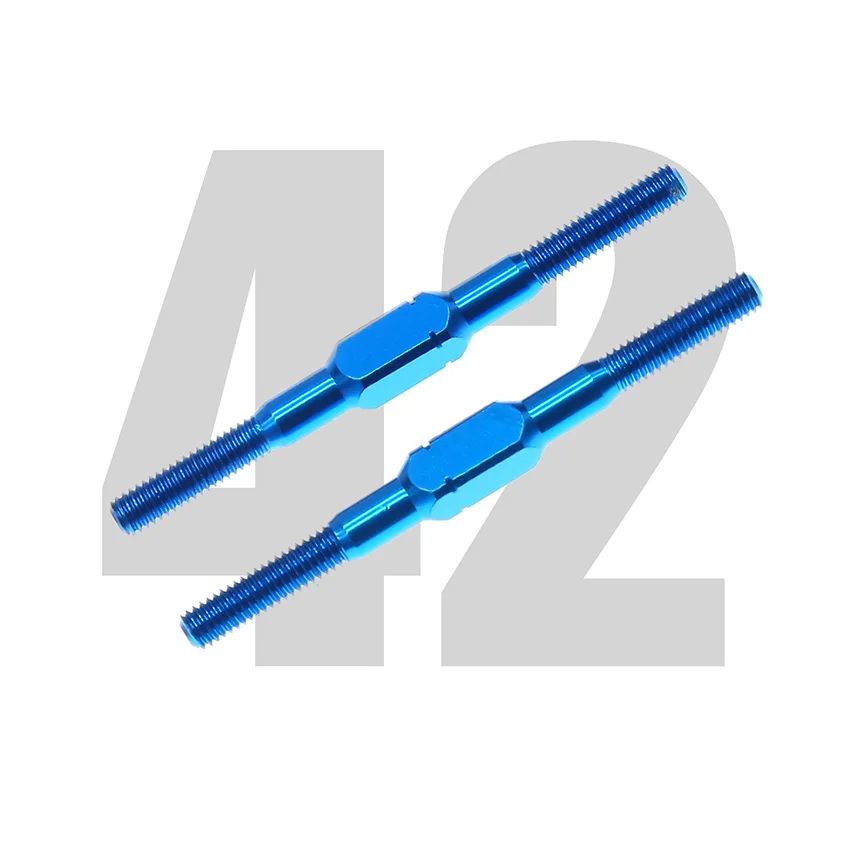 

​For Tamiya 54250 Remote Control RC 3x42mm Aluminum Alloy Actuators Pusher Linkage Puller (2 pcs)W202 Toys Accessories