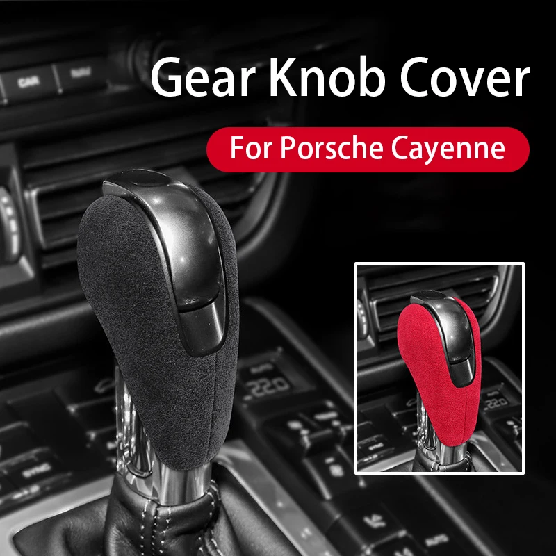 

Gear Knob Cover For Porsche Cayenne Vehicles Non-Slip Gear Shift Knob Cover Handle Protection Cover Accessories Interior