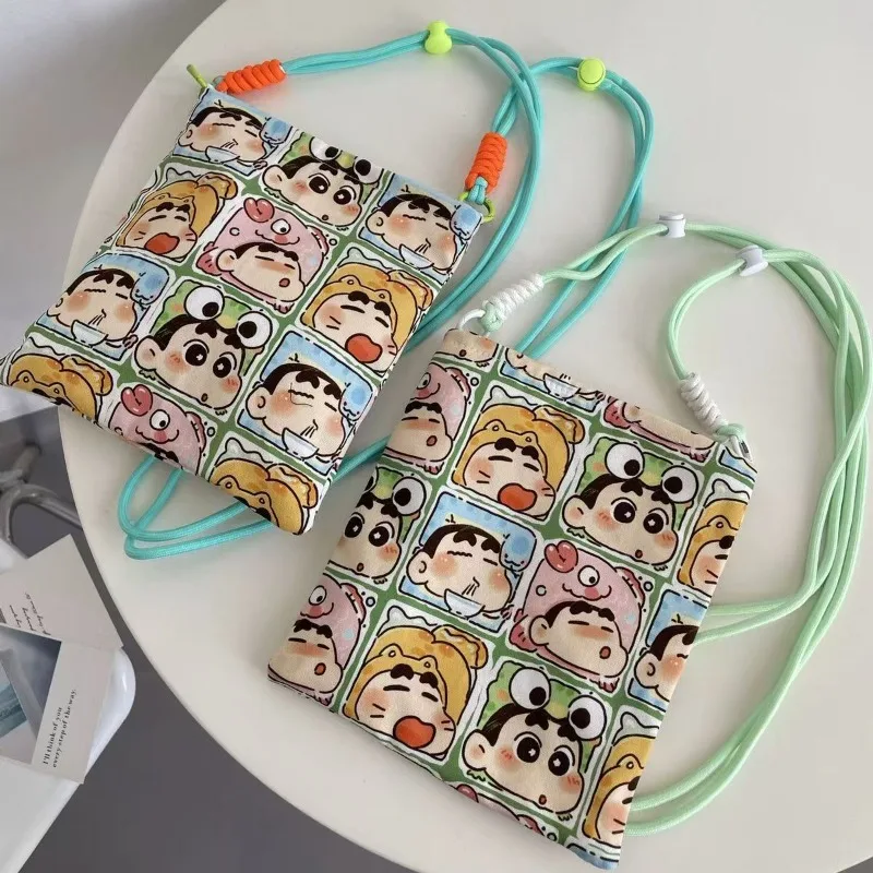 Crayon Shin-chan Crossbody bag Cartoon Creative and good-looking Waterproof Wear-Resistant Large-Capacity Student storage bag