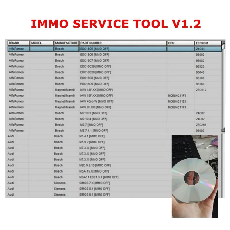 

Инструмент для обслуживания IMMO v1.2 Edc 17, инструмент для обслуживания IMMO V1.2 PIN и Immo, работает без регистрации