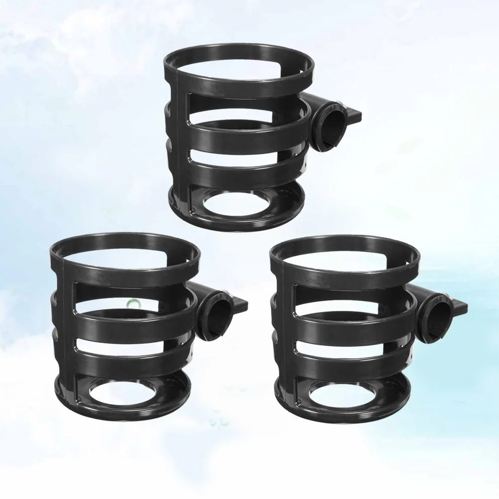 

3 шт. держатель для воды для коляски, велосипеда, инвалидной коляски, скутера, прочная пластиковая подставка для чашки, легко устанавливается, держатель для бутылки для коляски, велосипеда