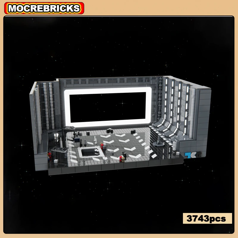 Star Movie Scene Module MOC-56505 Hangar Docking Bay 327 Building Block Assembly Model Display Kits Brick Toys Children's Gifts