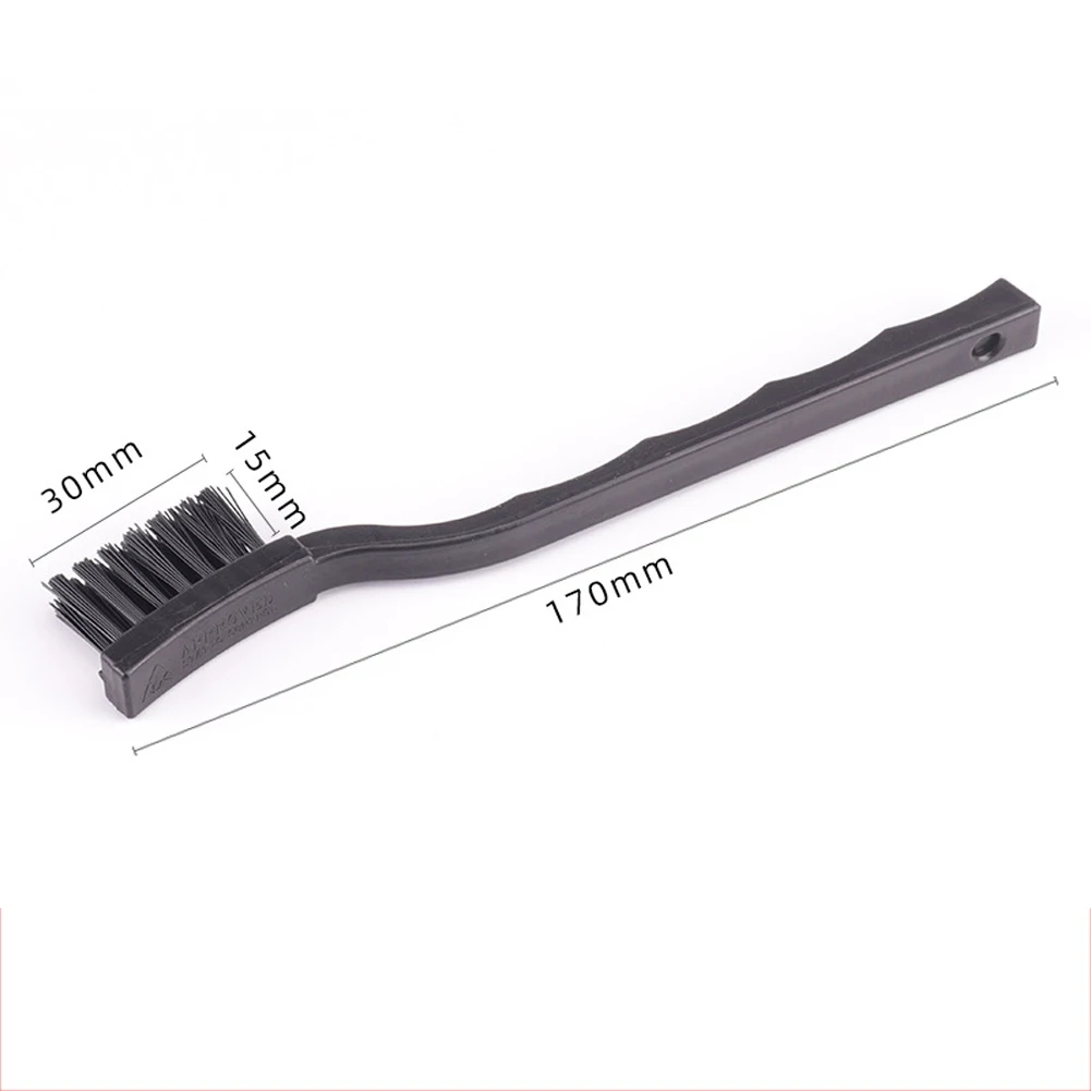 ESD Brush Anti-Static Brush Remove Dirt On PCB Anti-Static Black Plastic 15×30mm Head Size 5 Pcs PCB And SCD Brush