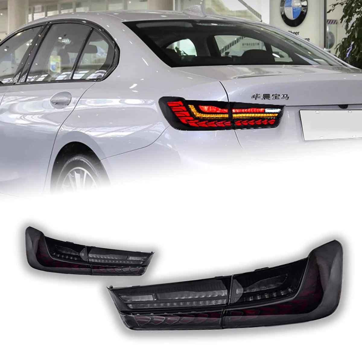 

Tail Lights For BMW 3 Series G20 M3 G80 330 340i 320i 325i 2019 2020 2021 2022 Car LED Rear Stop Brake Lamps Dynamic Turn Signal