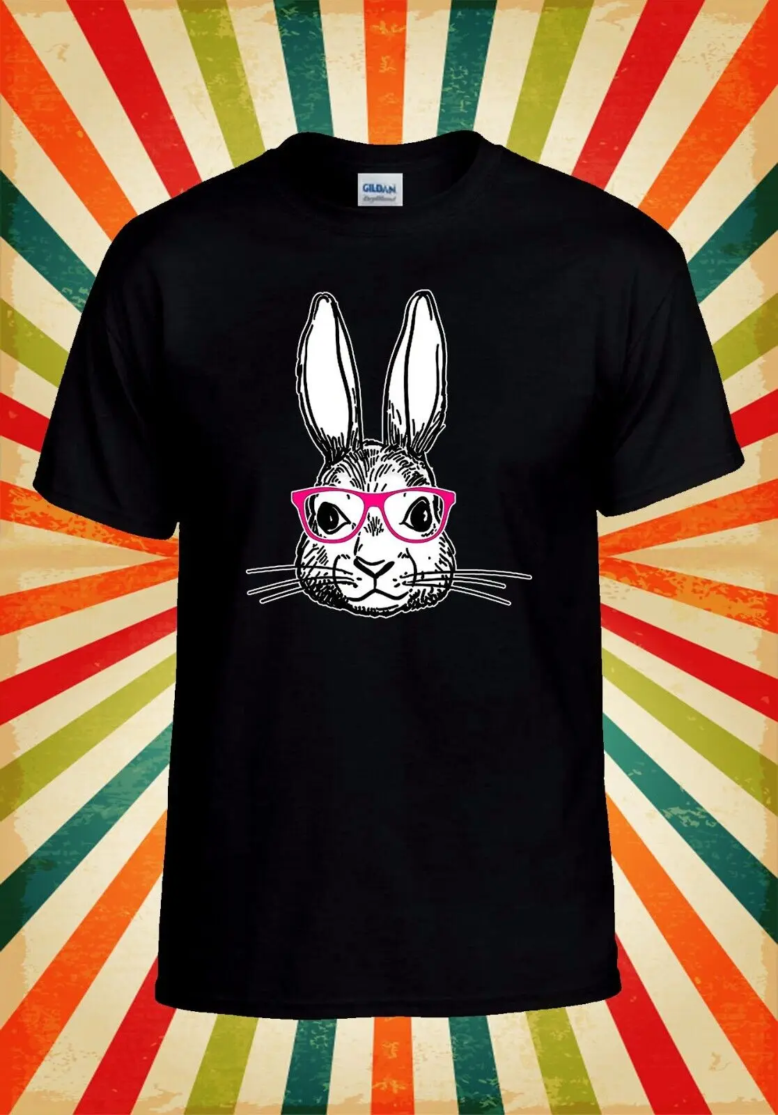 Bunny T-Shirt Bloemen Konijn Lente Honkbal Top 3057