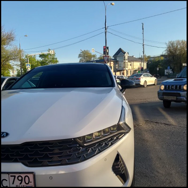 

FOR KIA Optima 2020-2023 SIDE REARVIEW MIRROR COVER WITH HORN STICKER TRIM CAR STYLING Auto Parts Accessories