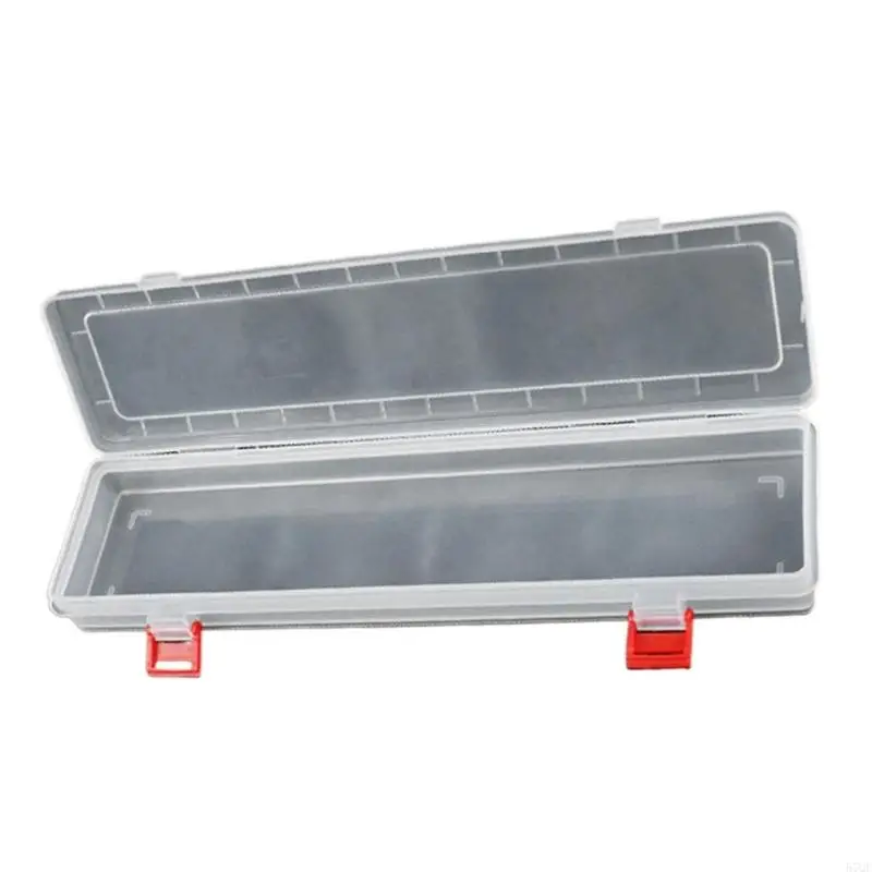 Hộp công cụ 57Qf 14 inch với bìa rõ ràng và bộ phận rộng rãi Tổ chức trường hợp dài hình chữ nhật cho nhà và hội thảo