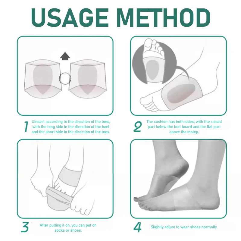 2 قطعة سيليكون القدم قوس دعم شقة القدم النعال ل أقدام مسطحة تقويم العظام وسادة القدم مصحح التهاب اللفافة الأخمصية دعم الساخن