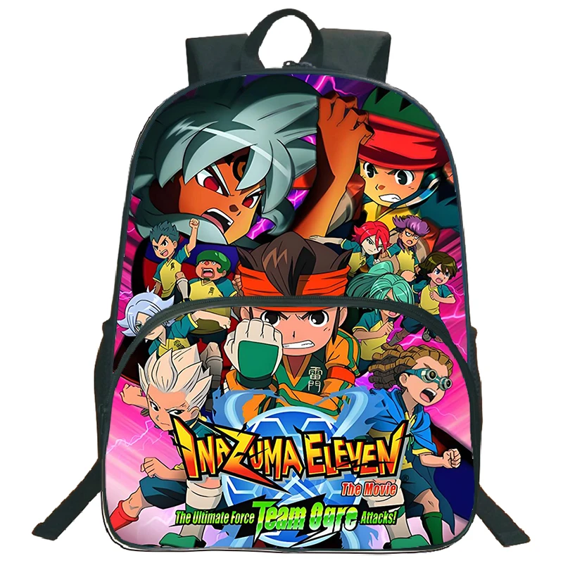 Inazuma Eleven Go Backpack Anime Children Schoolbag Large Capacity Backppack Boys Girl Primary School Mochila Travel Bookbag