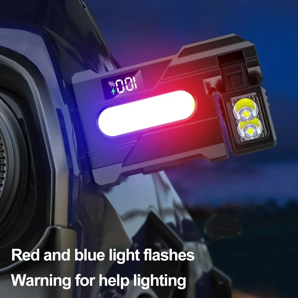 

Магнитный USB перезаряжаемый светодиодный фонарик Портативный хвостовой магнитный фонарик Супер яркий фонарь для кемпинга Боковой аварийный свет COB