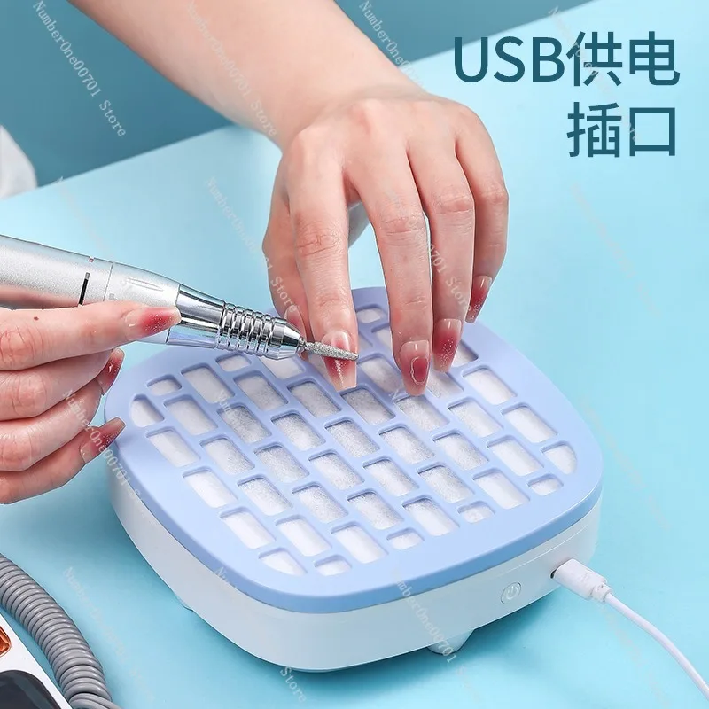 Portable Quiet Nail Dust Collector High Suction Power Filtering System Manicure Table Vacuum for Acrylic Gel Removal Sanding