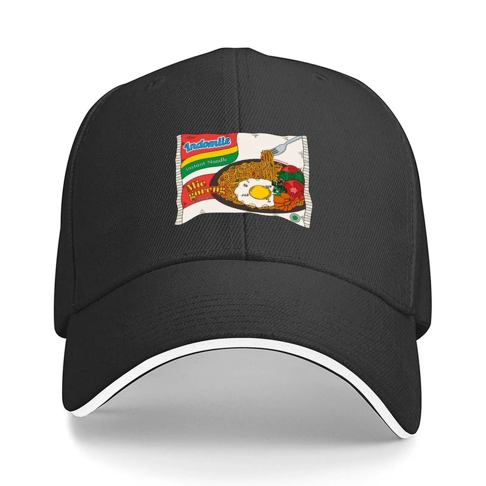 Indomiie Goreng - Rosa - Fideos fritos - Mi Mie Goreng Warmindo Gorra de béisbol Sombrero para el sol Sombrero de invierno Bolsa de playa Sombreros divertidos Mujeres Hombres