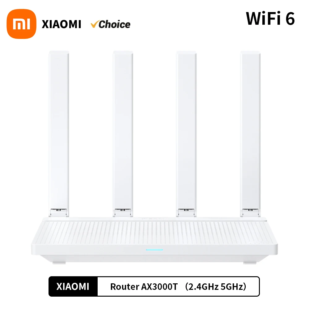 샤오미 AX3000T 라우터, 홈 오피스 게임용 고속 NFC 연결, 5GHz 160MHz 광대역 1.3GHz 프로세서, 2024 신제품