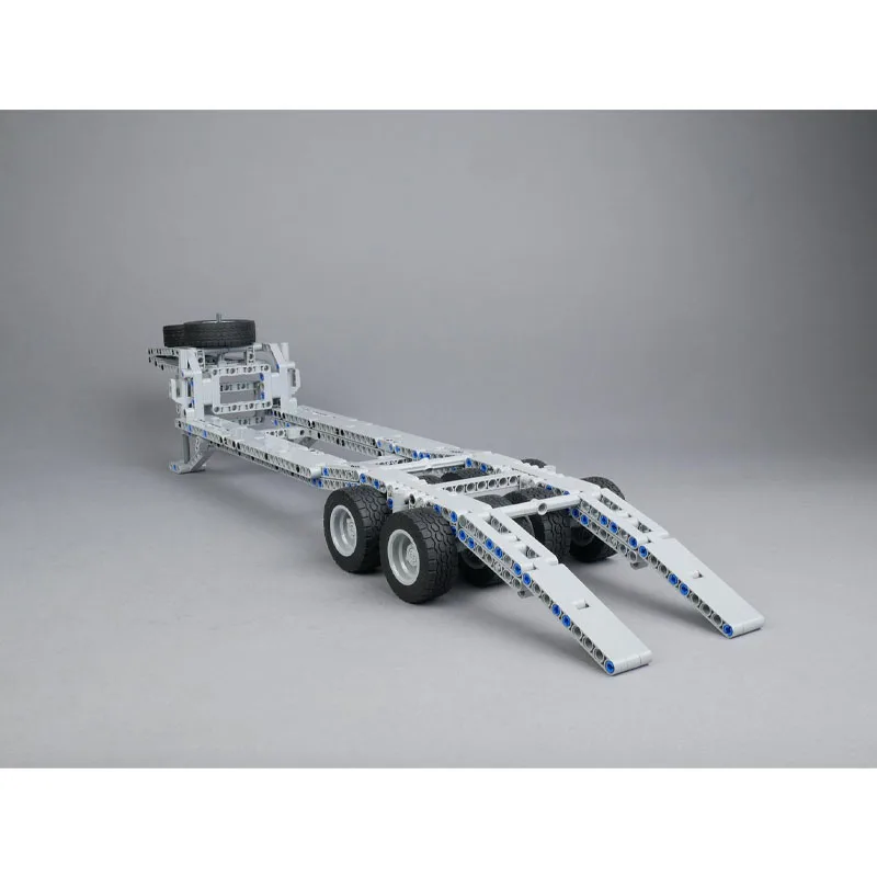 MOC-104958 البضائع المسطحة مقطورة شاحنة بنة نموذج 477 أجزاء الإبداعية الأولاد الأطفال عيد ميلاد عيد الميلاد لعبة هدية #4