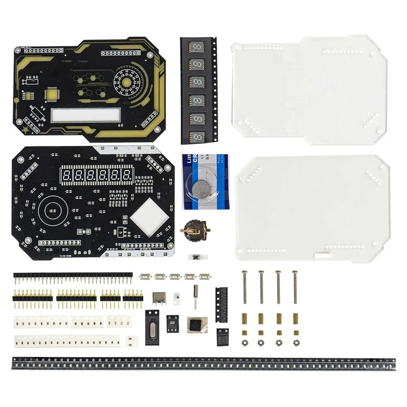 ABPQ-reloj Digital de escritorio, Kit electrónico DIY, innovación Cyberpunk, Kit de fabricación de soldadura, adorno de escritorio para juegos