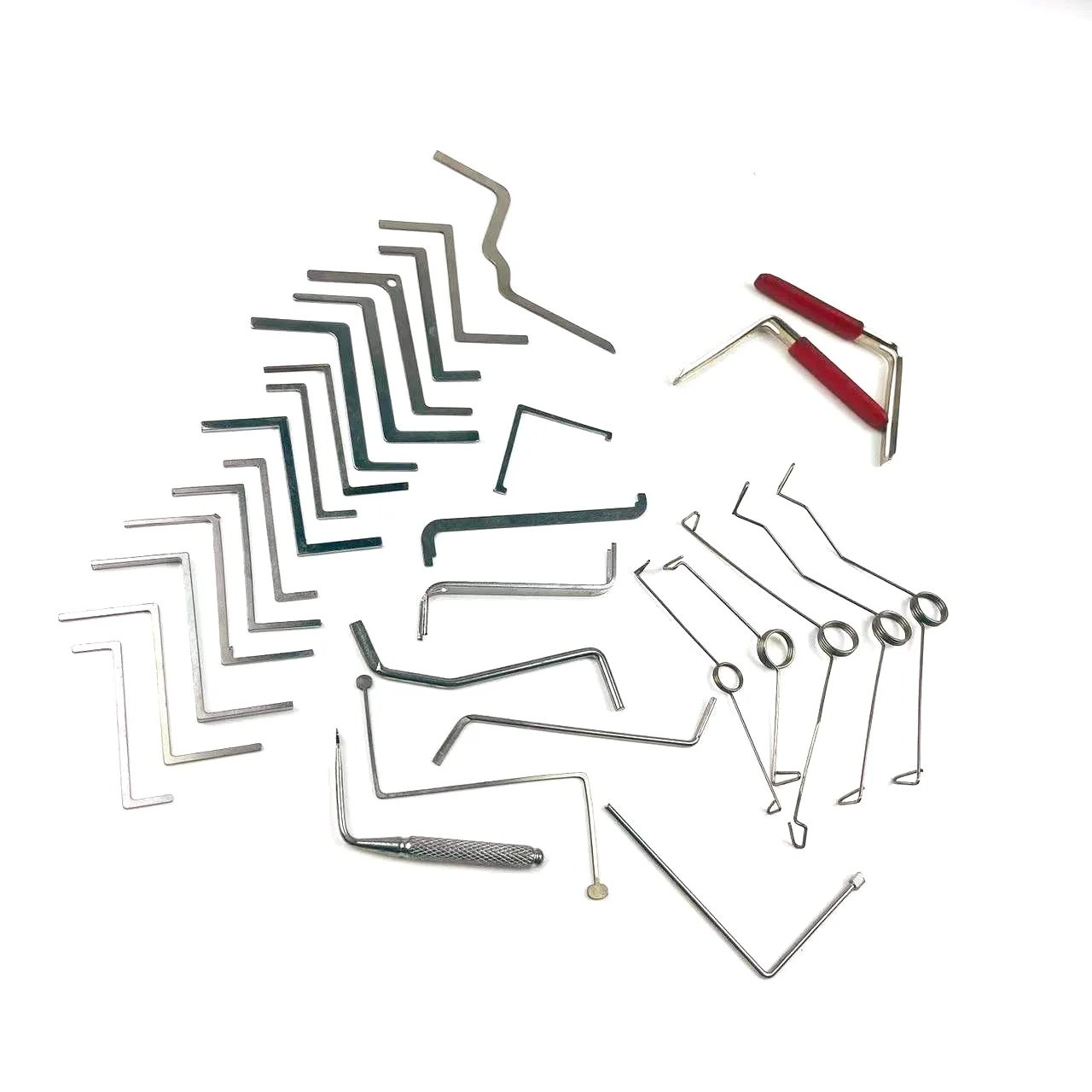 HUK 30pcs Tension Wrench Tool Push Rod Locksmith Supply for Many Locks