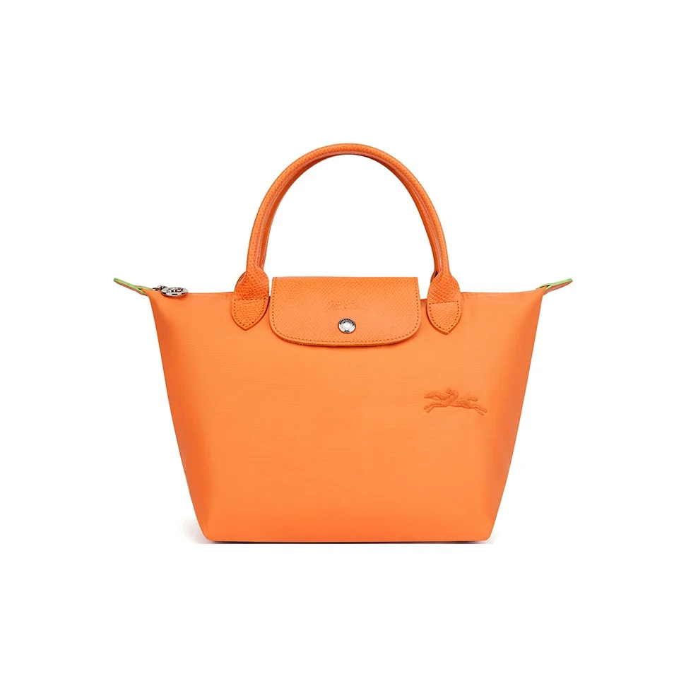 LONGCHAMP Le Pliage Green Recycled Canvas One Shoulder Handbag Small Women's Orange 1621919P54