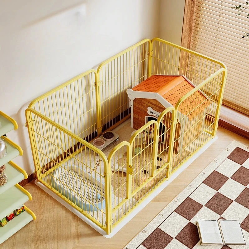 Nordic Large Modern Dog Fence Circle Modular Indoor Playpen Equipment Acrylic Dog Fence Grating Kennel Barrera Perro Home Decor