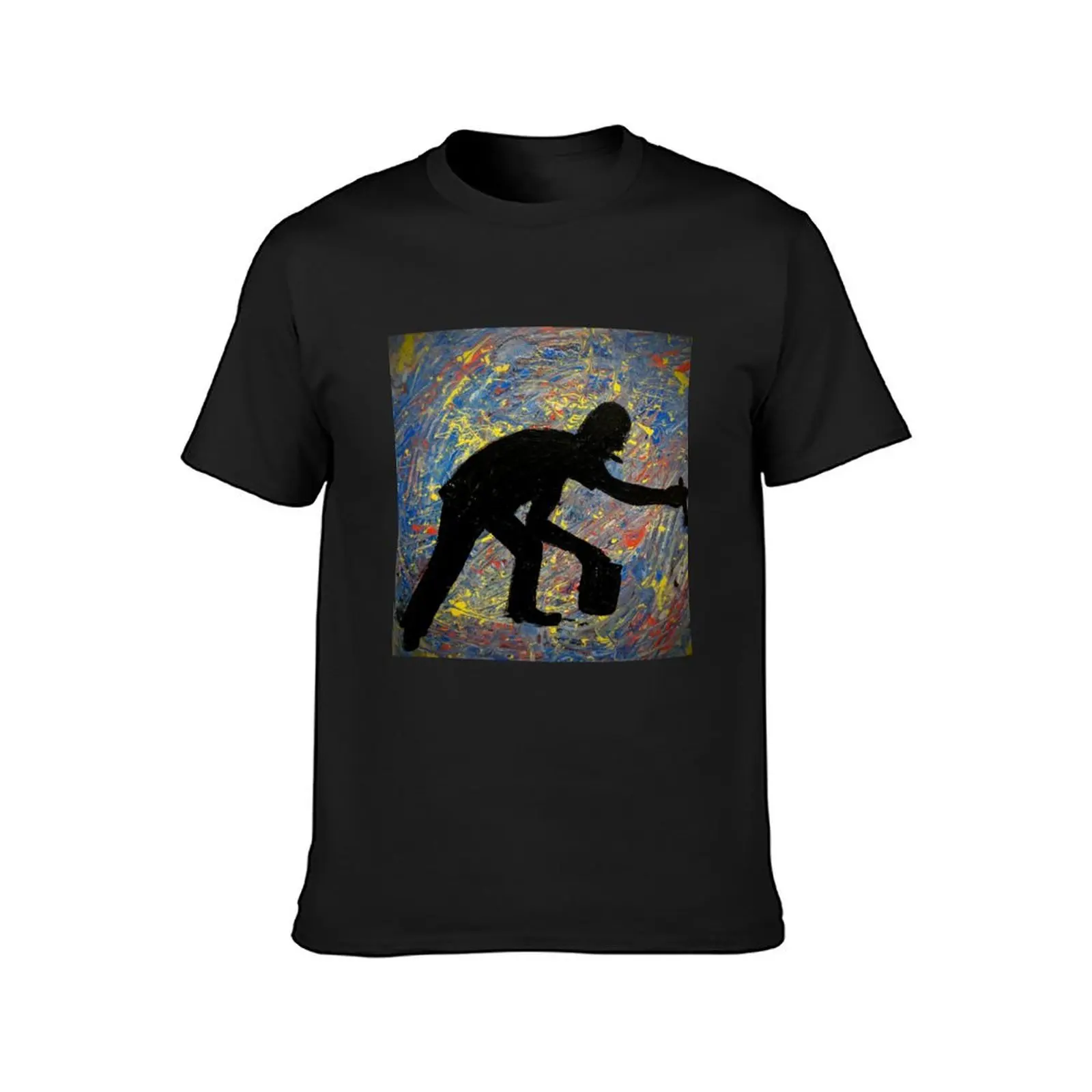 Jackson Pollock T-Shirt for a boy tops cute clothes plain Men's cotton t-shirt