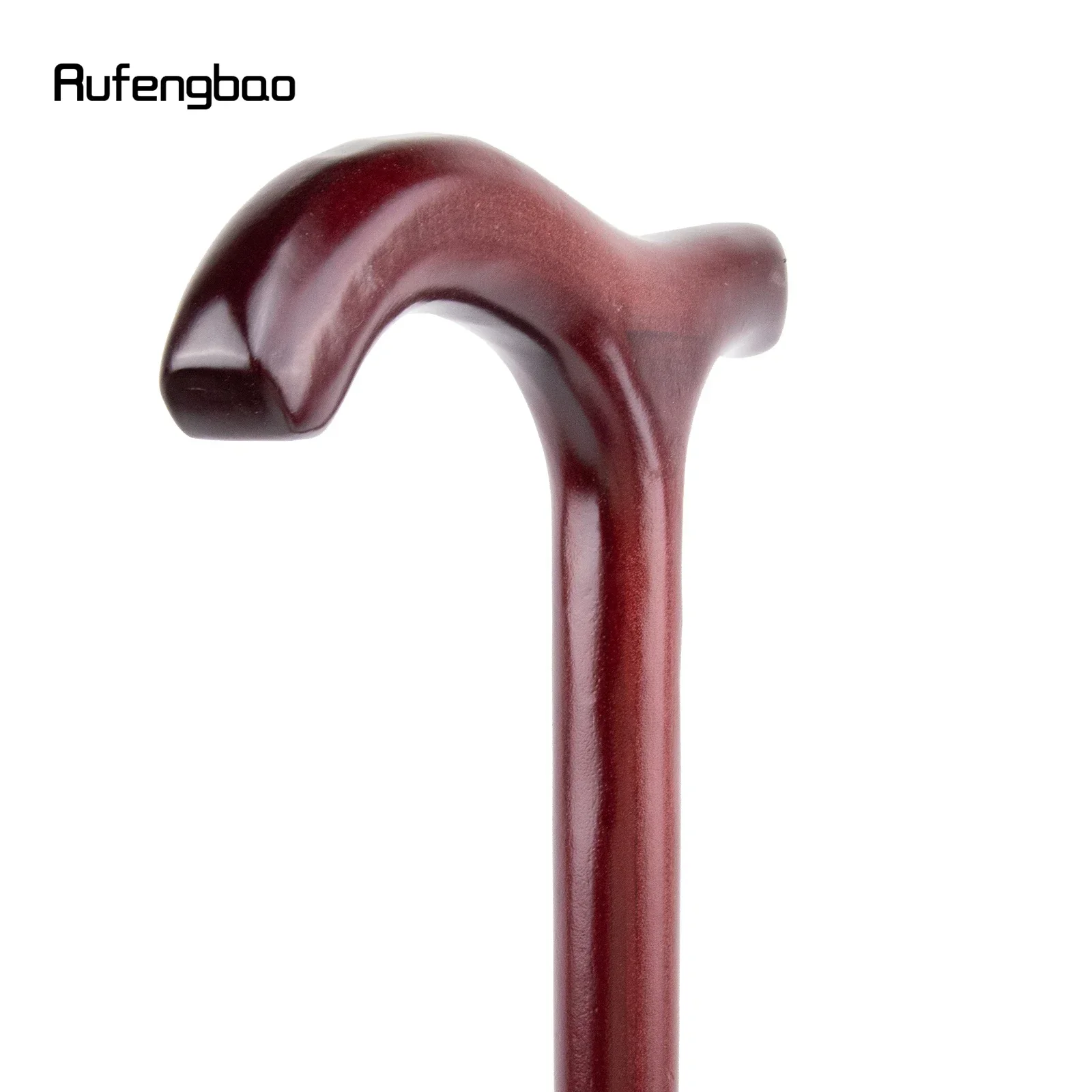 Red Wooden Single Joint Fashion Walking Stick Performance Stage Cane Stick Decorative Cane Cosplay  Parties, For Cosplay & Party