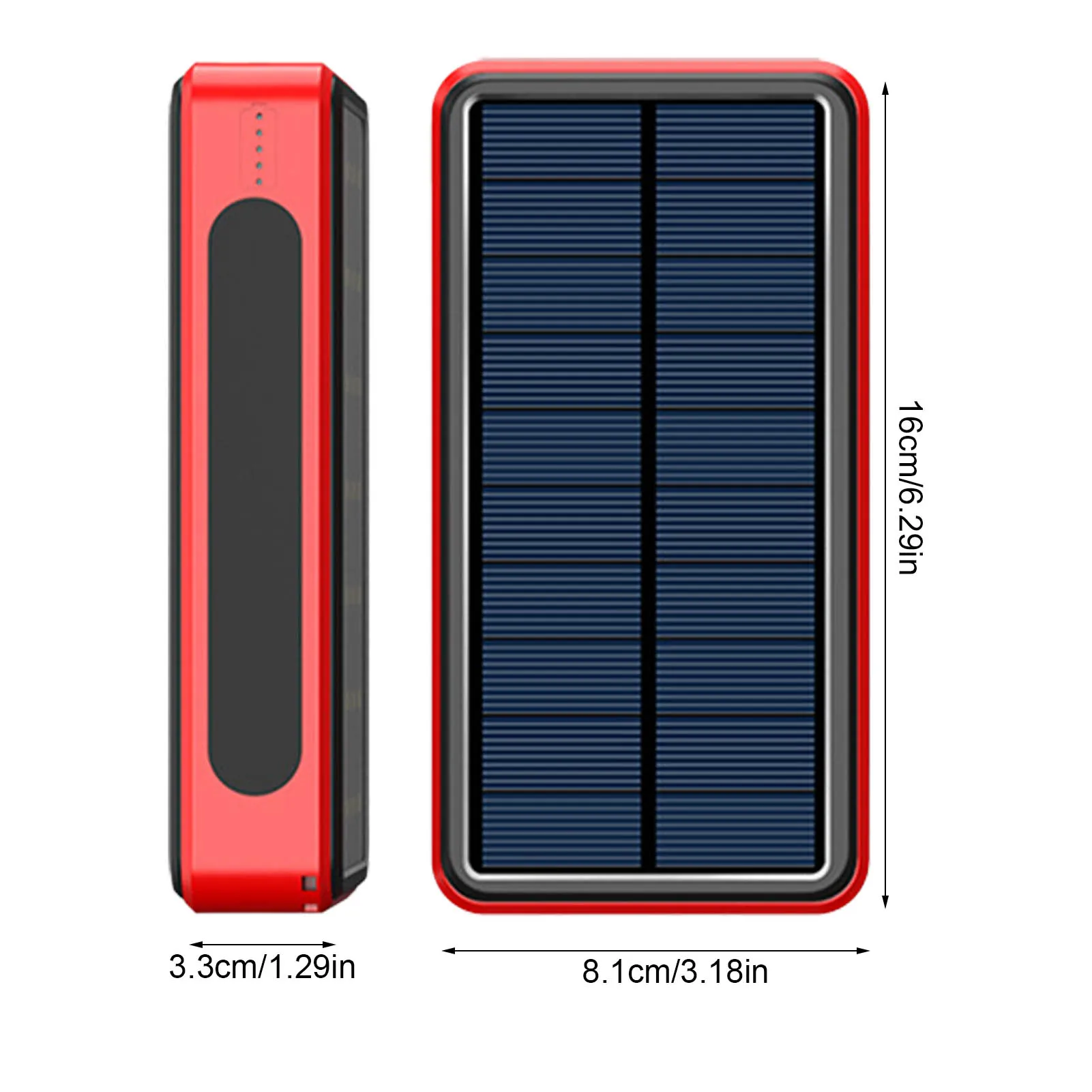 Caricabatterie solare Power Bank caricabatteria di Backup robusto caricabatterie per pannello solare caricabatterie solare ad alta capacità per telefoni tablet escursionismo