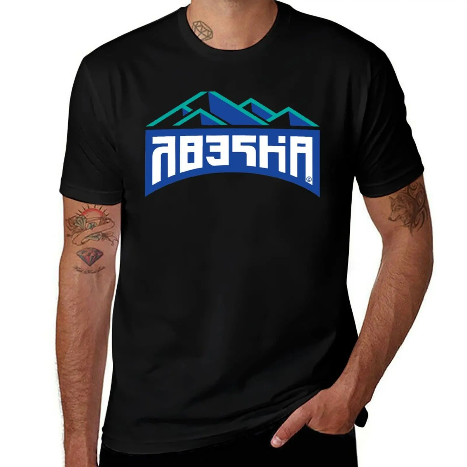 Inkline Two-Color Logo T-Shirt cotton t shirts man 100% T-Shirt