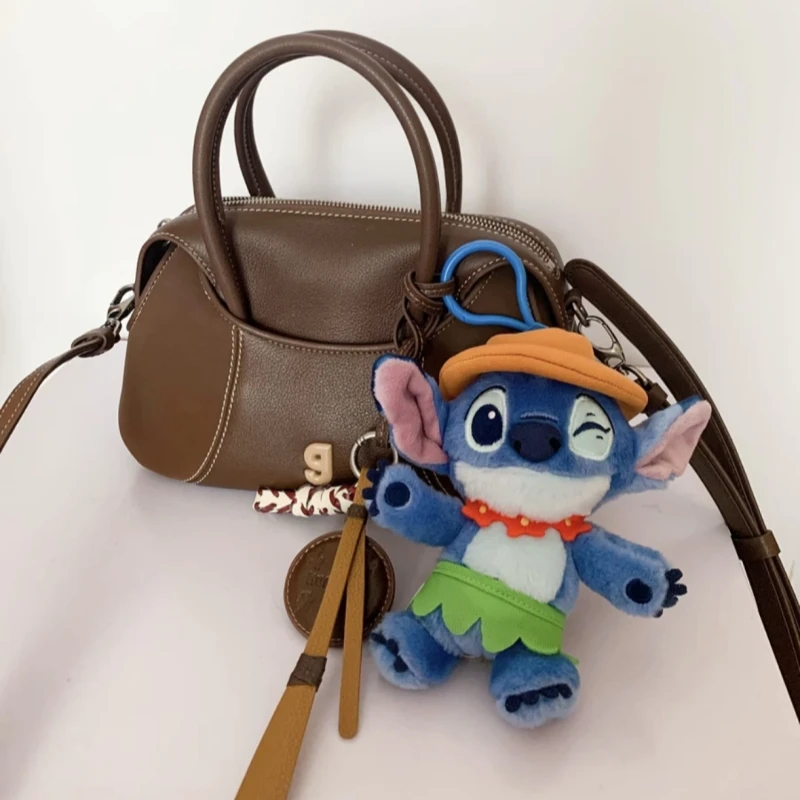 Echte Disney Stitch knuffel Anime pop sleutelhanger Cartoon & schattig kinderspeelgoed Rugzak hanger Valentijnsdag geschenkdecoratie