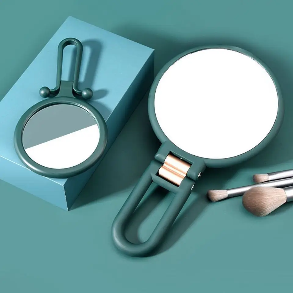 

Magnifying Mirror Women's Pocket Mirror Small Folding Mirror for Table Handheld HD Makeup Vanity Desktop Standing Make Up Mirror