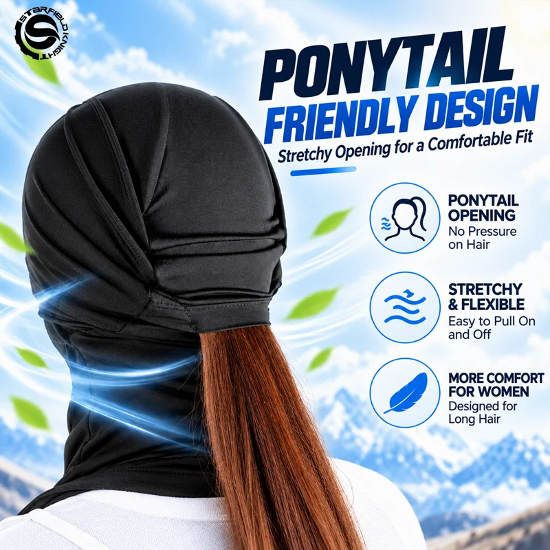 Star Field Knight New Motorcycle Cycling Mask Scarf Balaclava Helmet Liner Quick-dry Summer Breathable Freely Switching Wearing